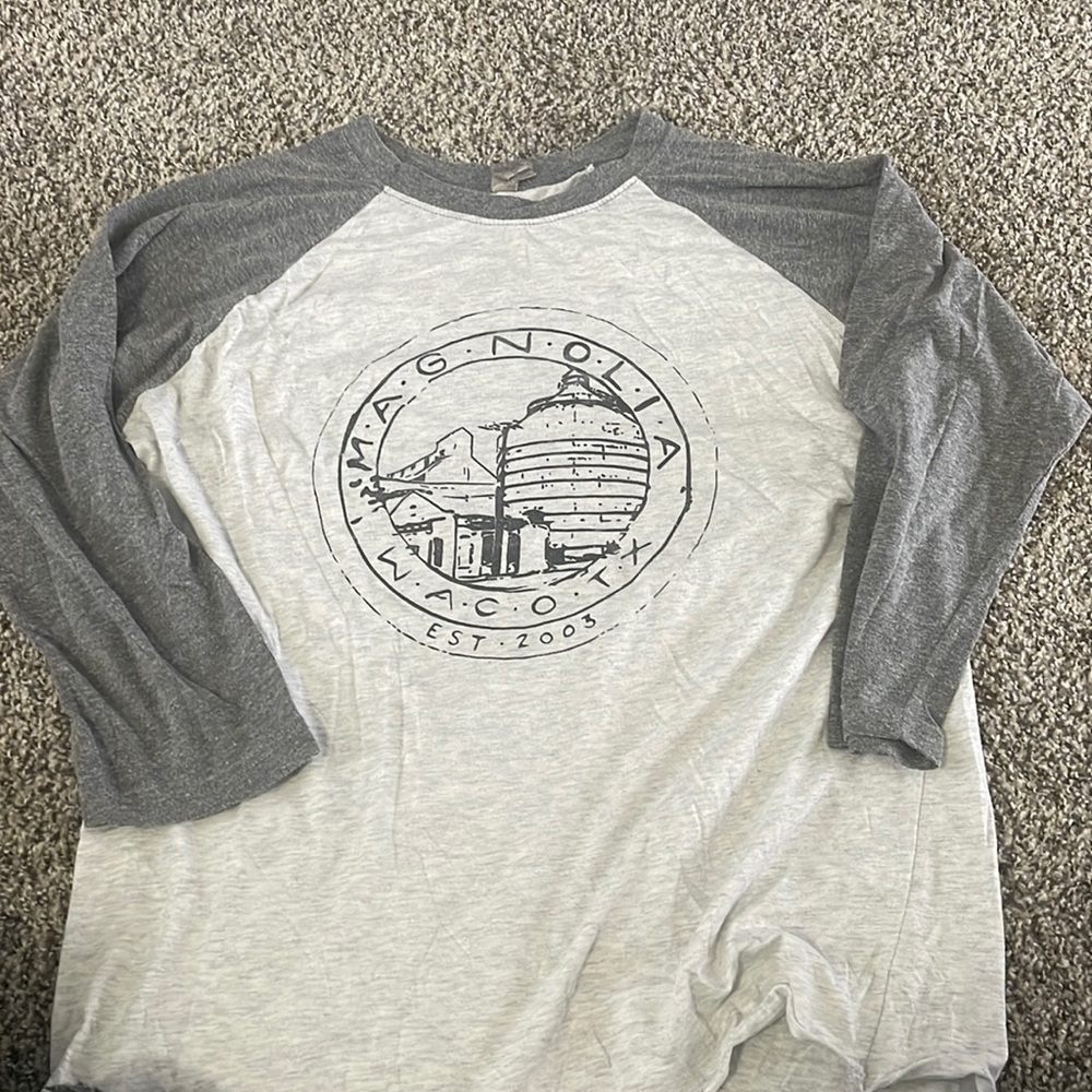 Magnolia Market Grey Baseball Tee from Waco!